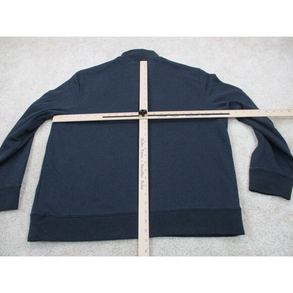 UNTUCKit Men's Dark Blue Zip Up Sweater - Picture 7 of 10